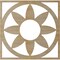 Ekena Millwork Blume Wood Fretwork Pierced Ceiling Medallion, Hickory, 34"OD x 11 3/4"ID x 1/4"T CMWP34X34X0250BLHI - alternate 2